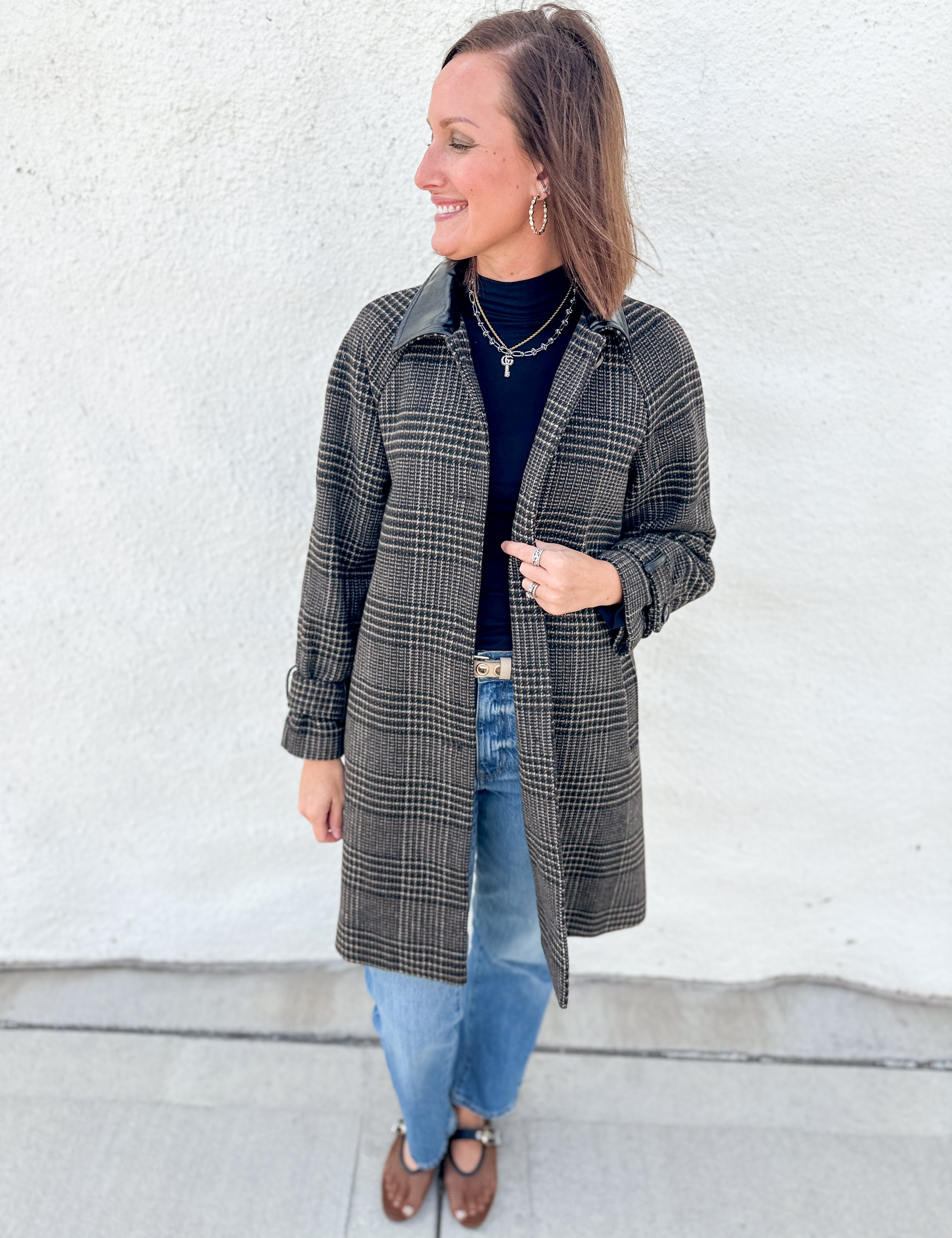 The Caroline Plaid A-line Jacket
