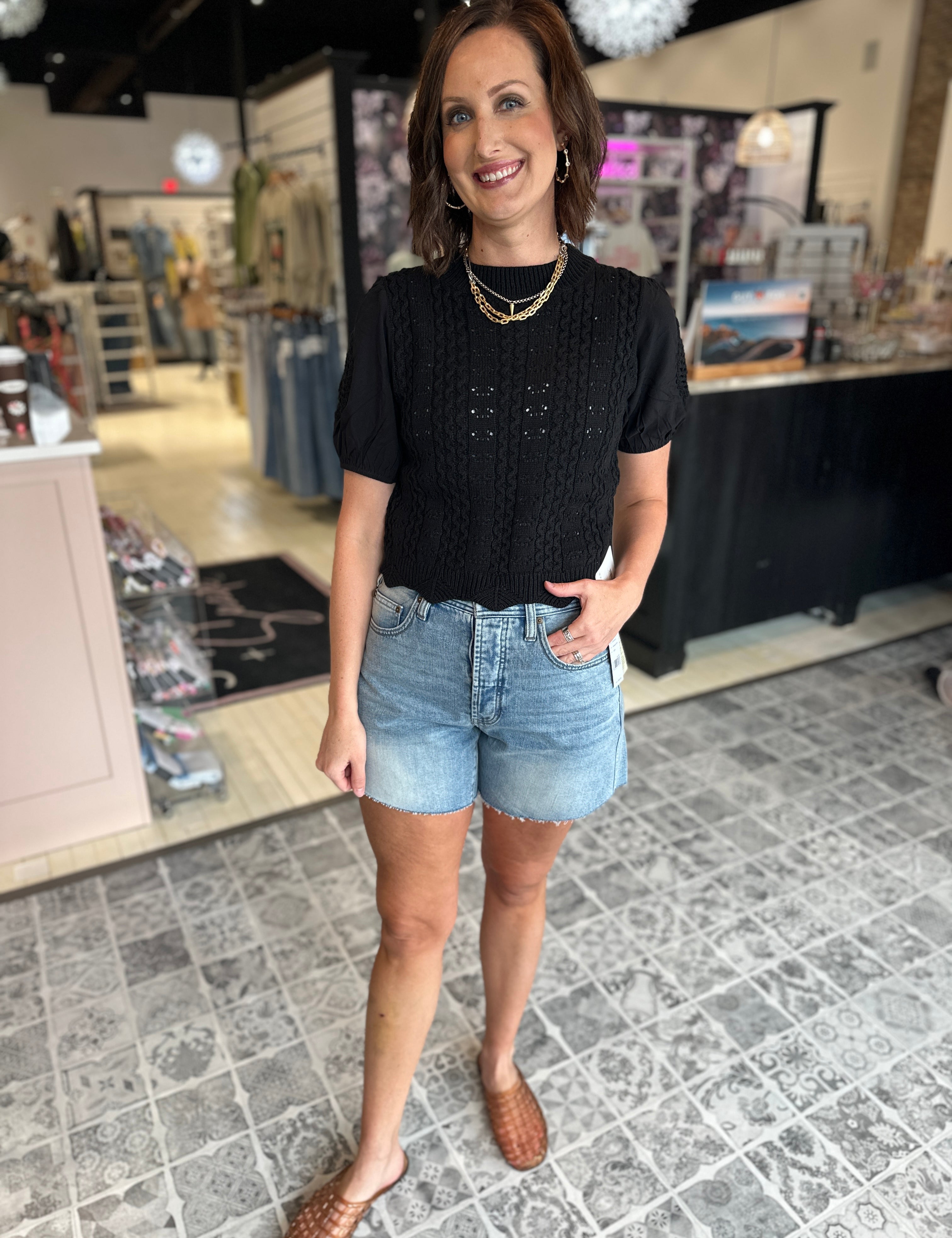 LIVERPOOL The High Rise Vintage Cut Off Shorts