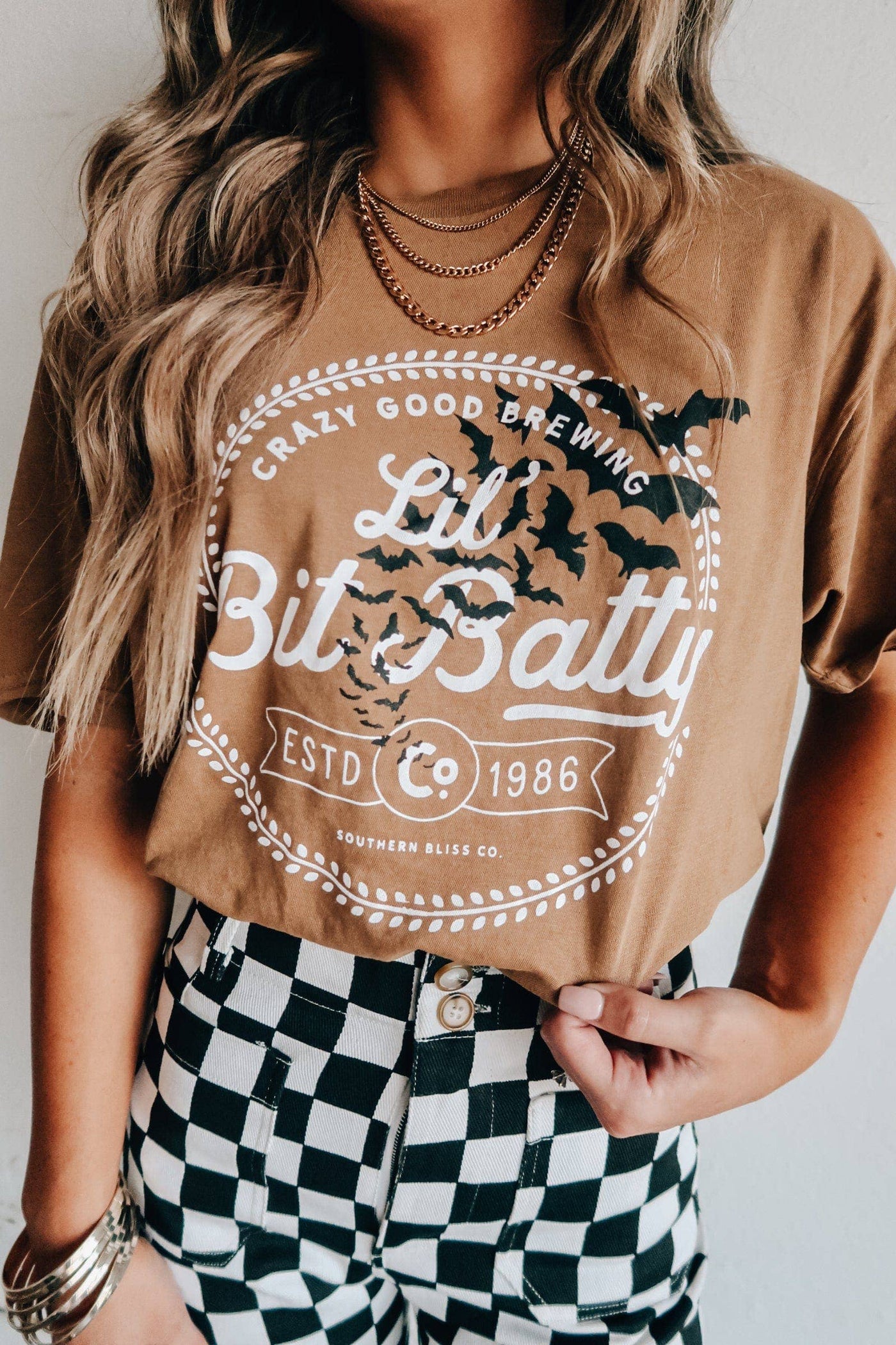 The Lil Bit Batty Camel Tee