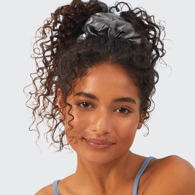 KITSCH The Satin Sleep Pillow Scrunchies - Charcoal/Gold