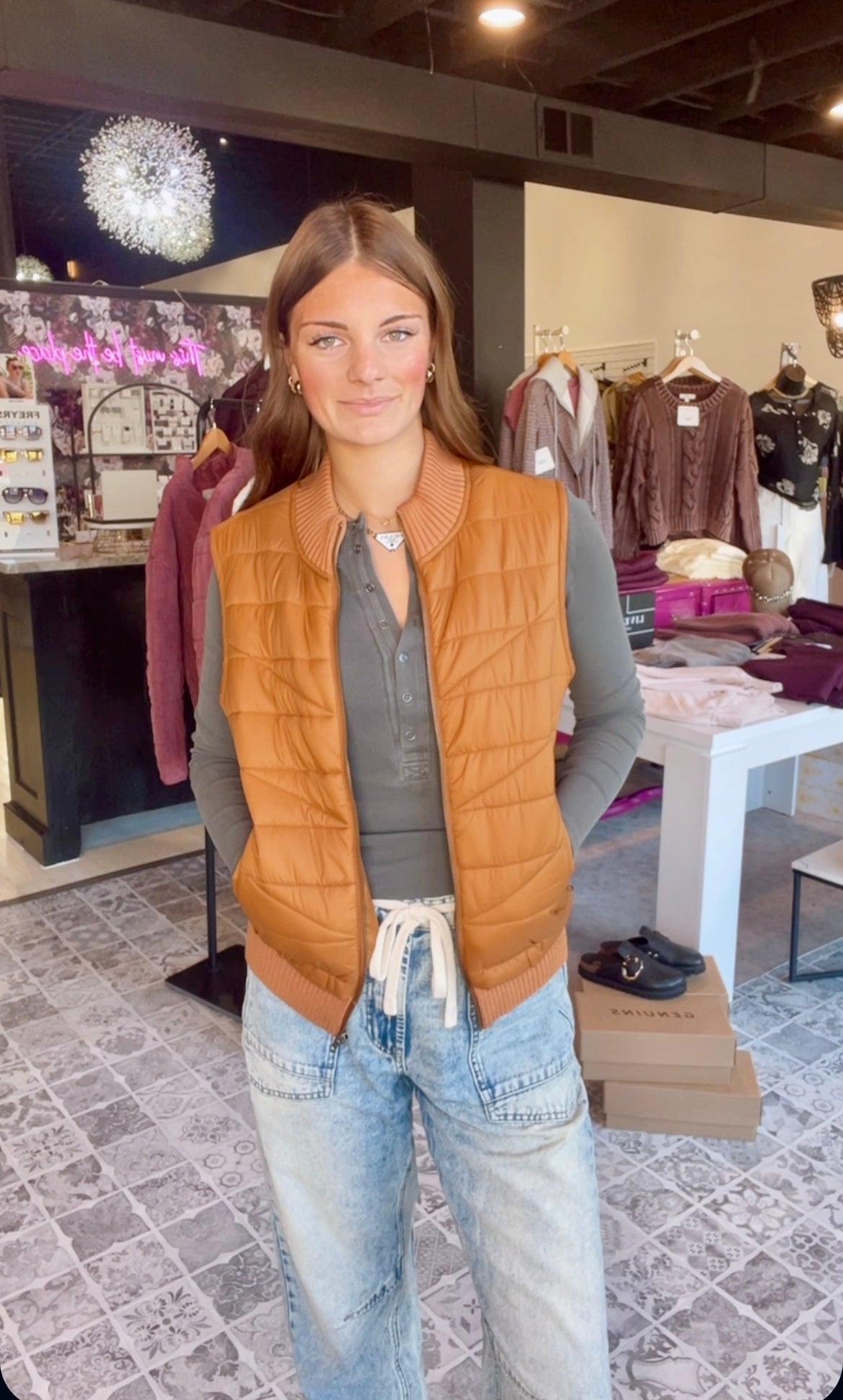 LIVERPOOL The Quilted Sweater Vest