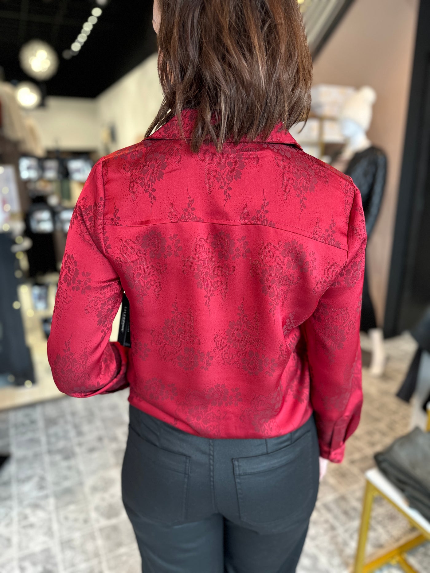 LIVERPOOL The Floral Top with Hidden Placket