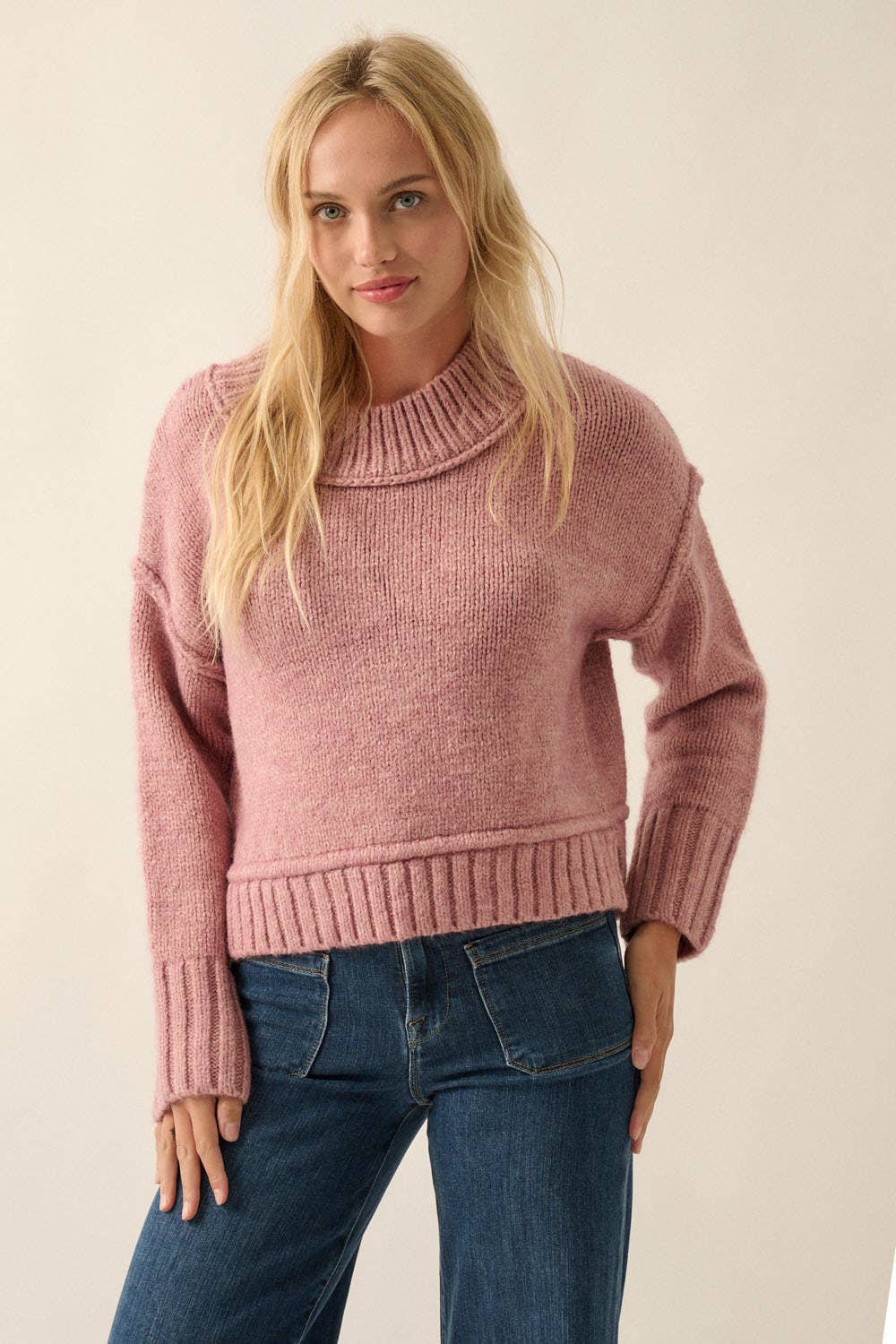 The Vera Exposed Seam Sweater
