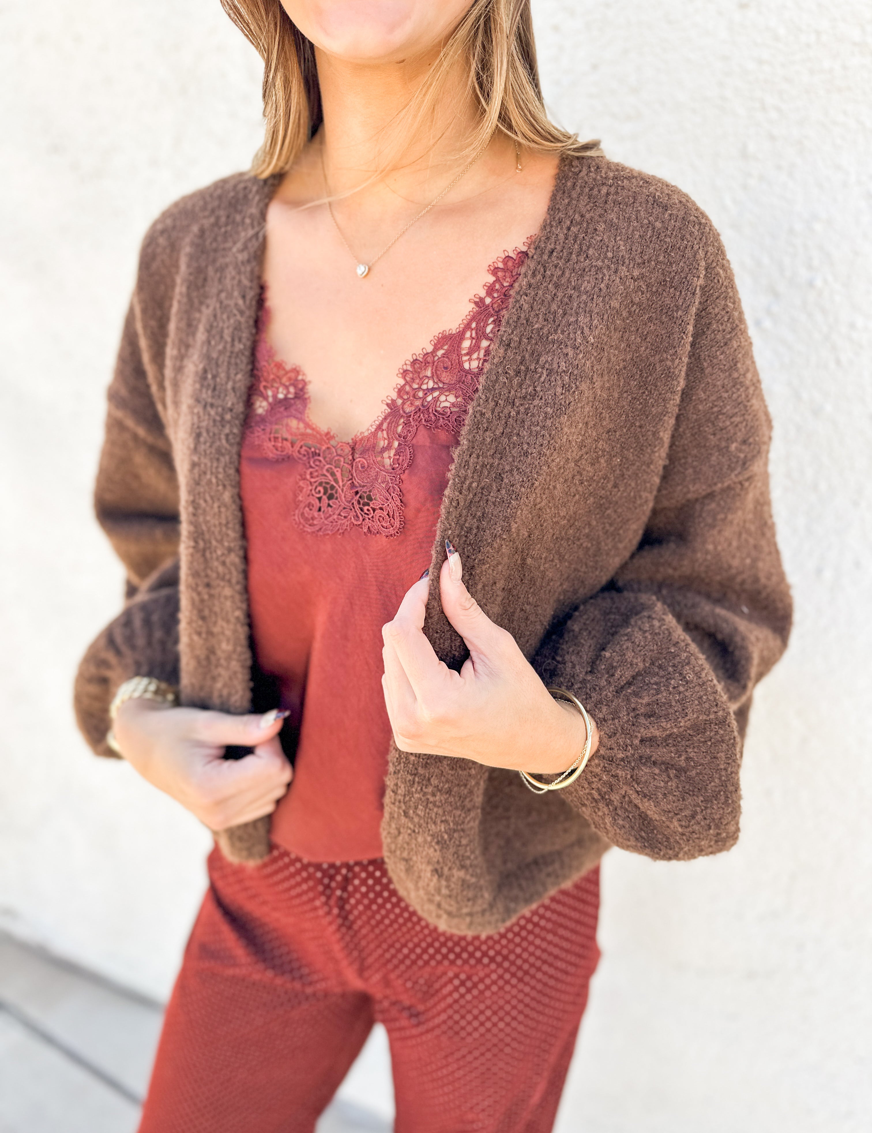 The Marley Dolman Sleeve Sweater Cardi