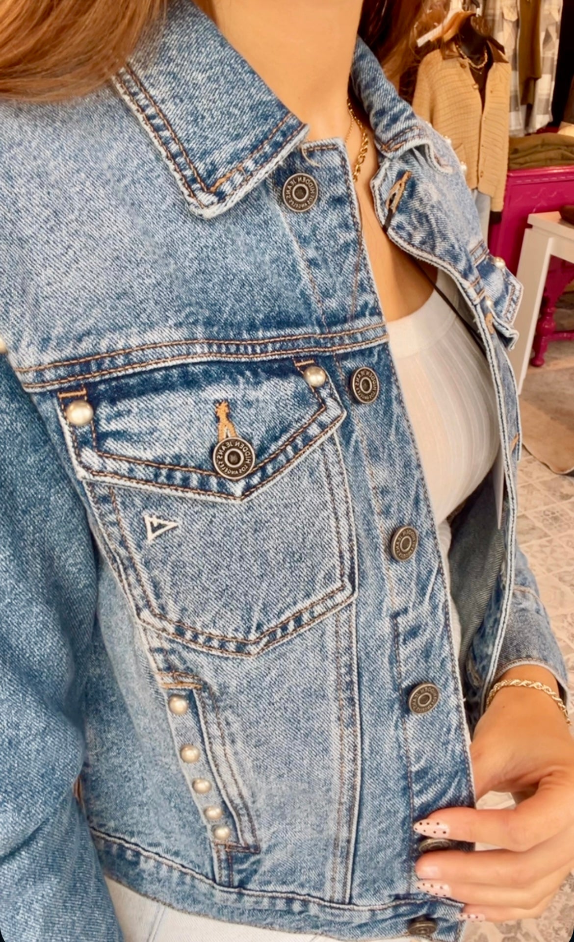 HIDDEN The Shauna Studded Trucker Jacket