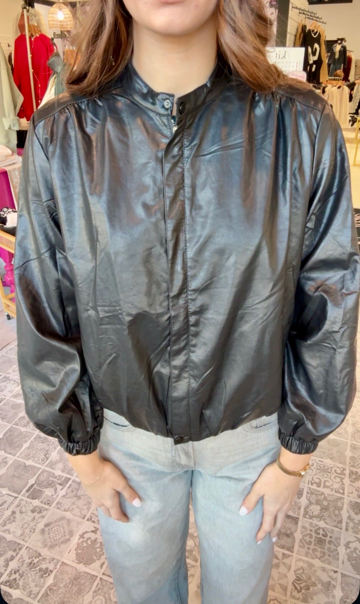 The Raven Faux Leather Jacket