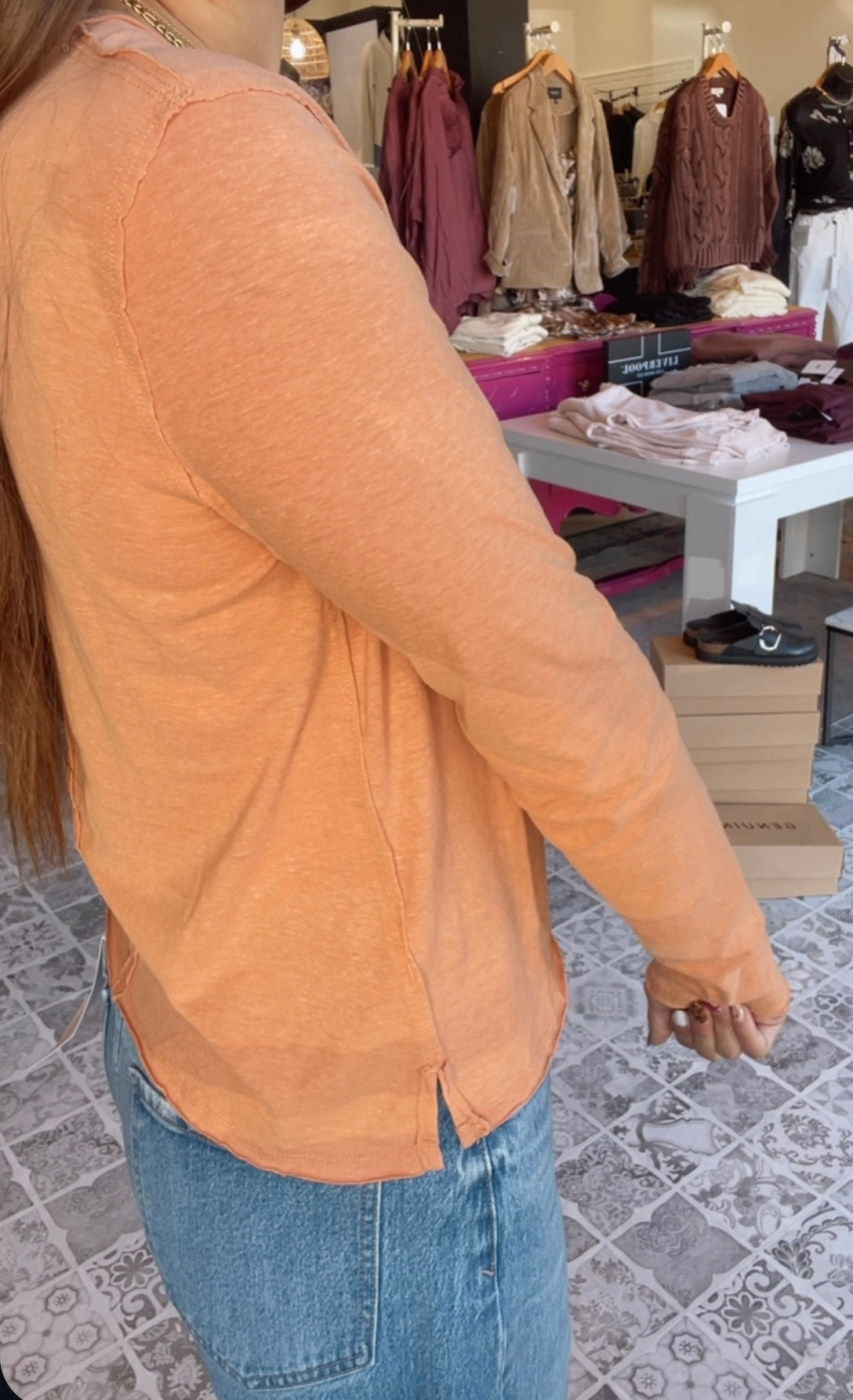 FREE PEOPLE The Nova Longsleeve Tee