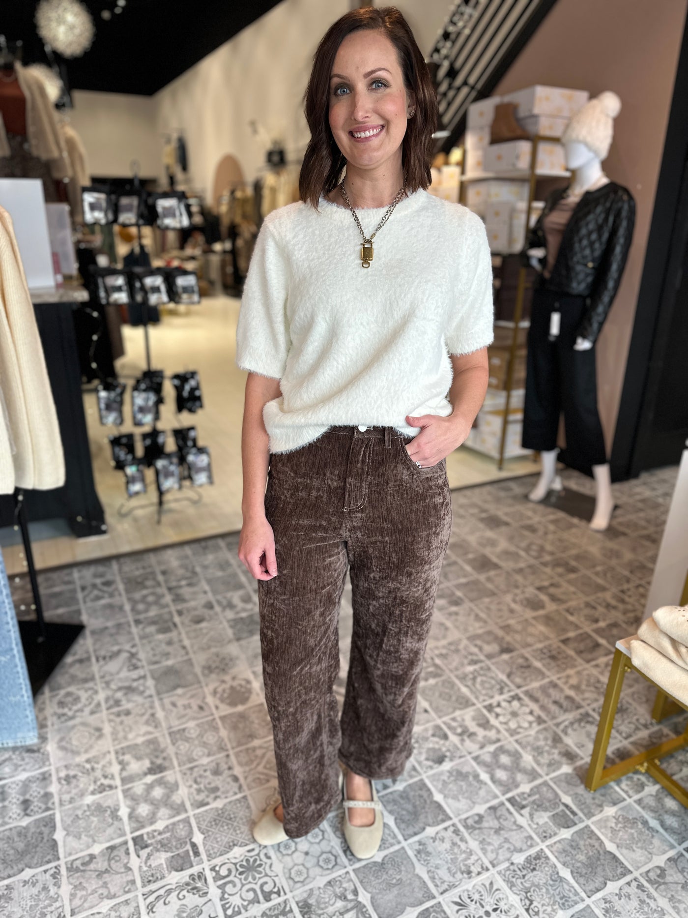 The Yvette Short Sleeve Sweater