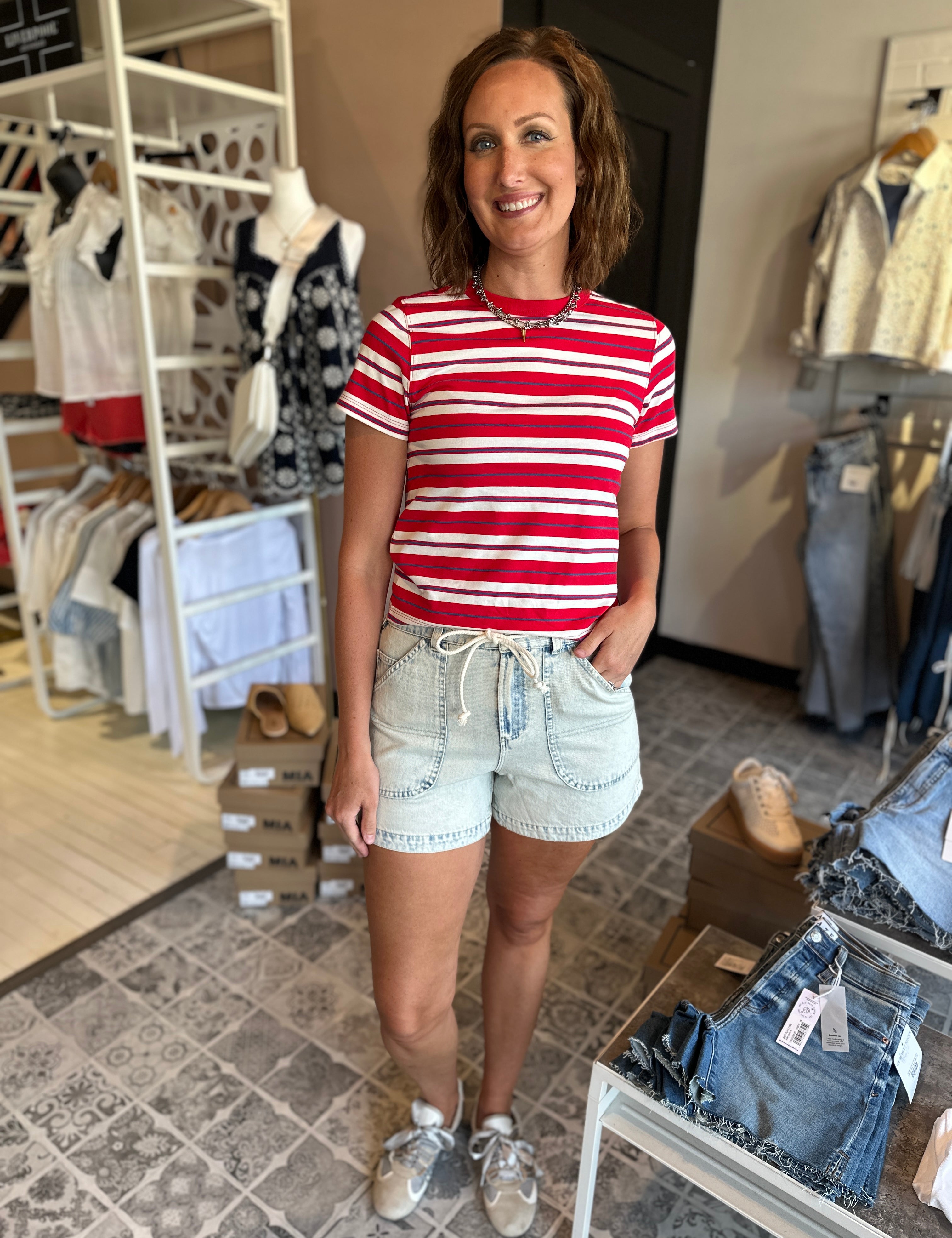 The Preston Tie Waist Shorts
