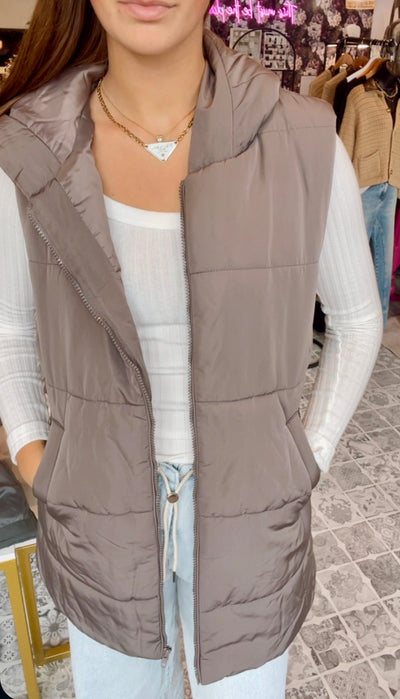 The Maeve Hooded Puffer Vest