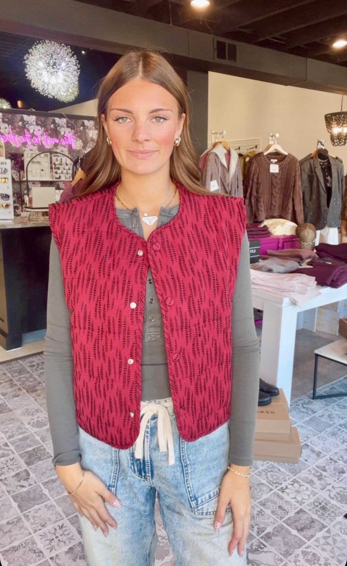 The Odette Quilted Vest
