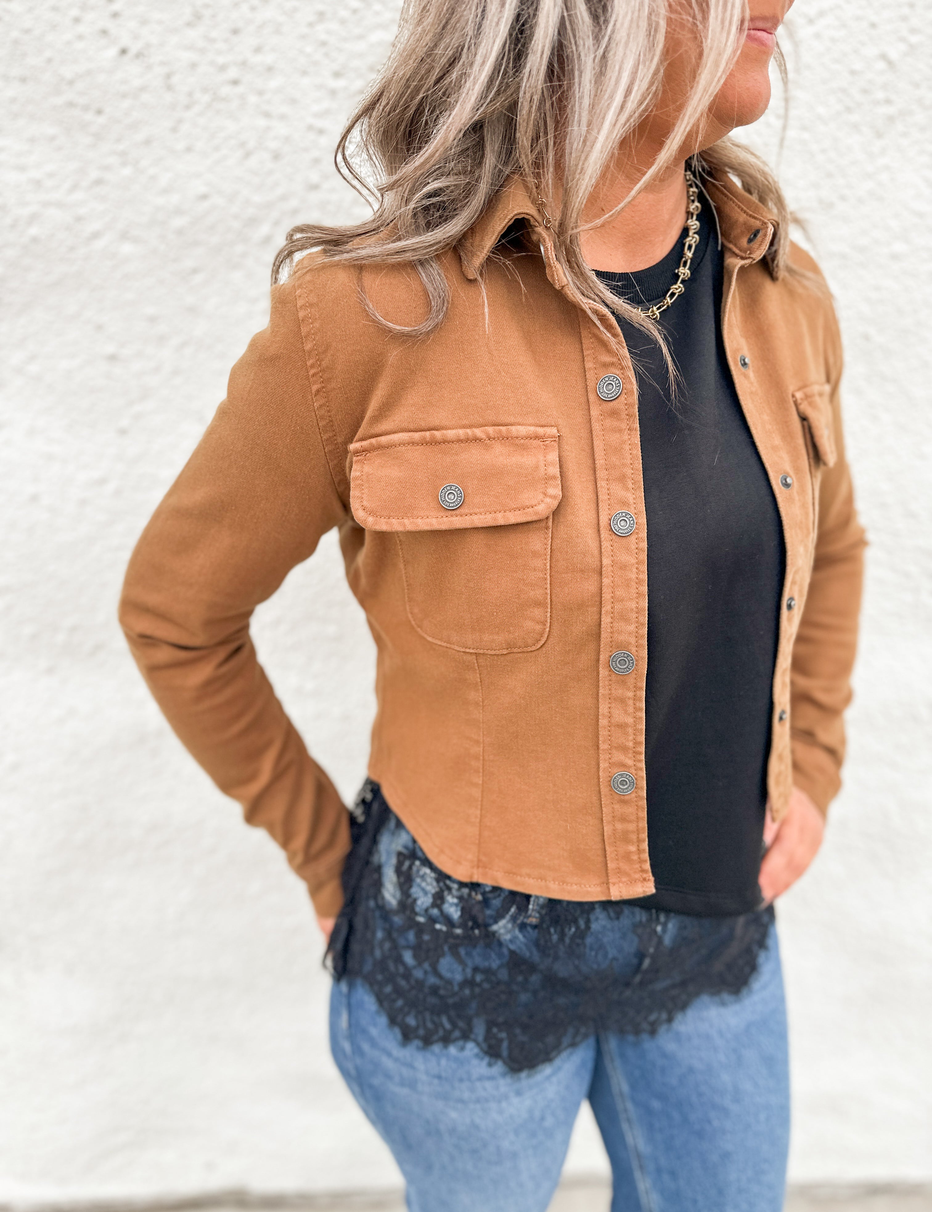 The Tawny Fitted Denim Jacket by Hidden Denim