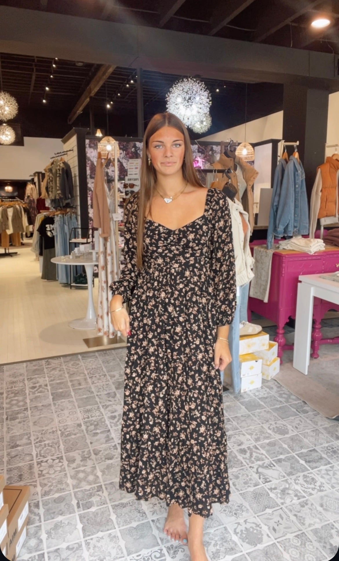 The Maya Floral Midi Dress