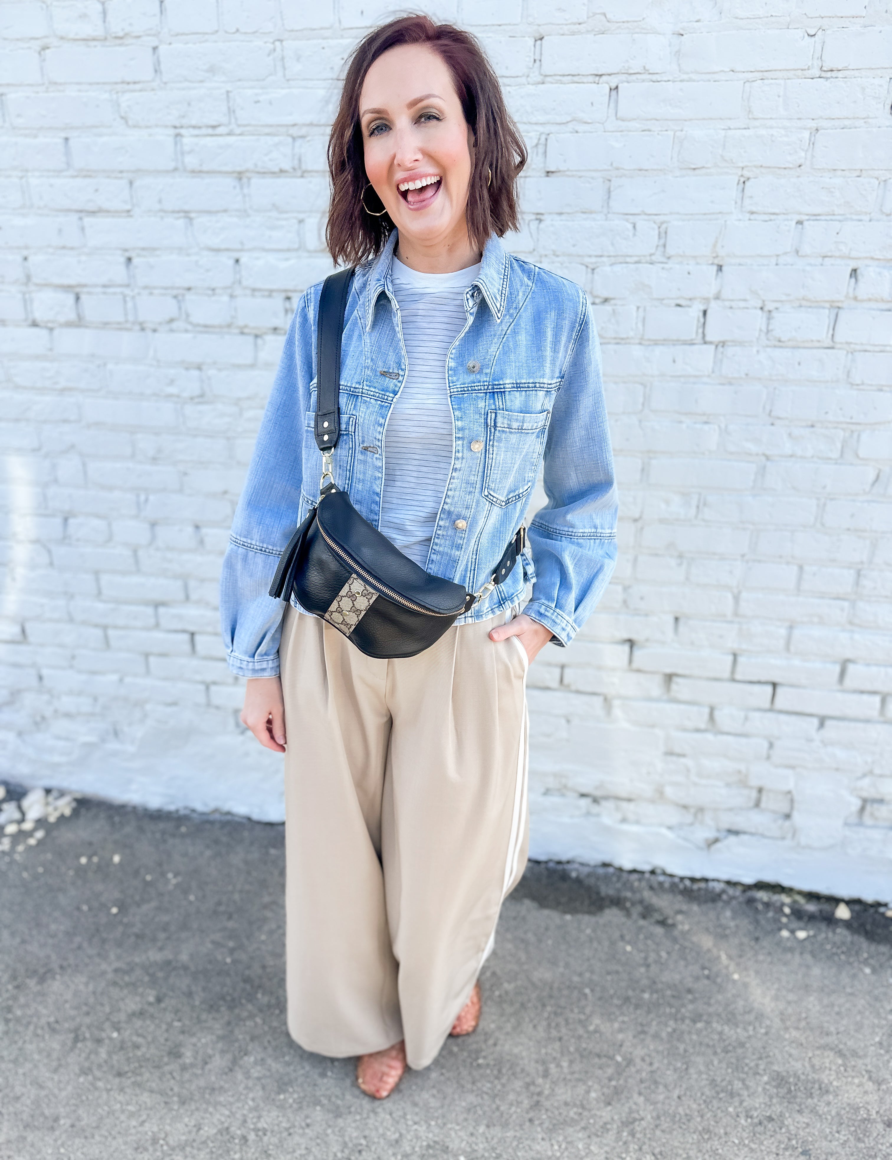 The MacKenzie Side Stripe Wide Leg Pants