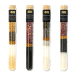 Bath tubes containing bath salts that given benefits including energy, restored, detox, clear mind, wellness. Perfect for gifts.