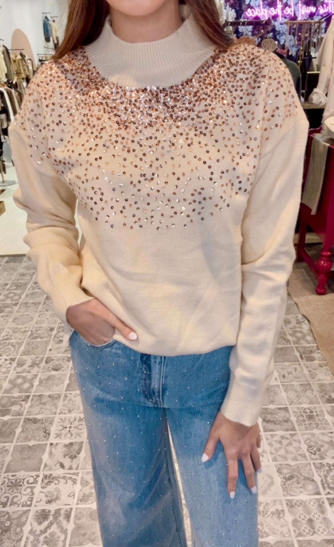 The Stardust Detail Sweater