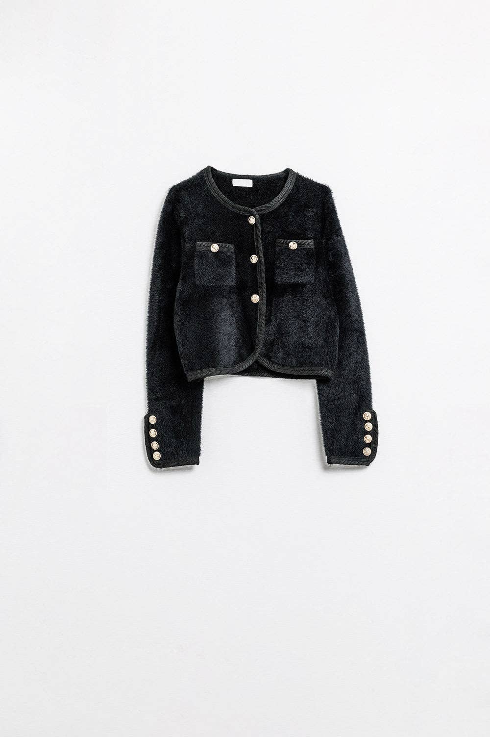 The Vanessa Fuzzy Cardigan Jacket