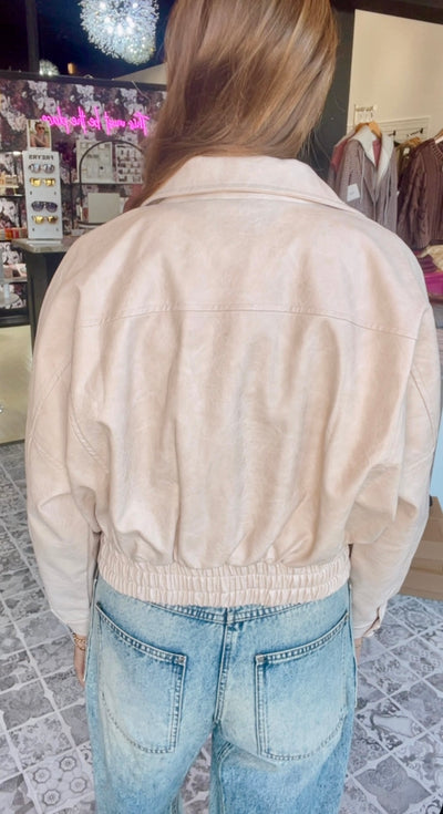 The Gianna Faux Leather Jacket