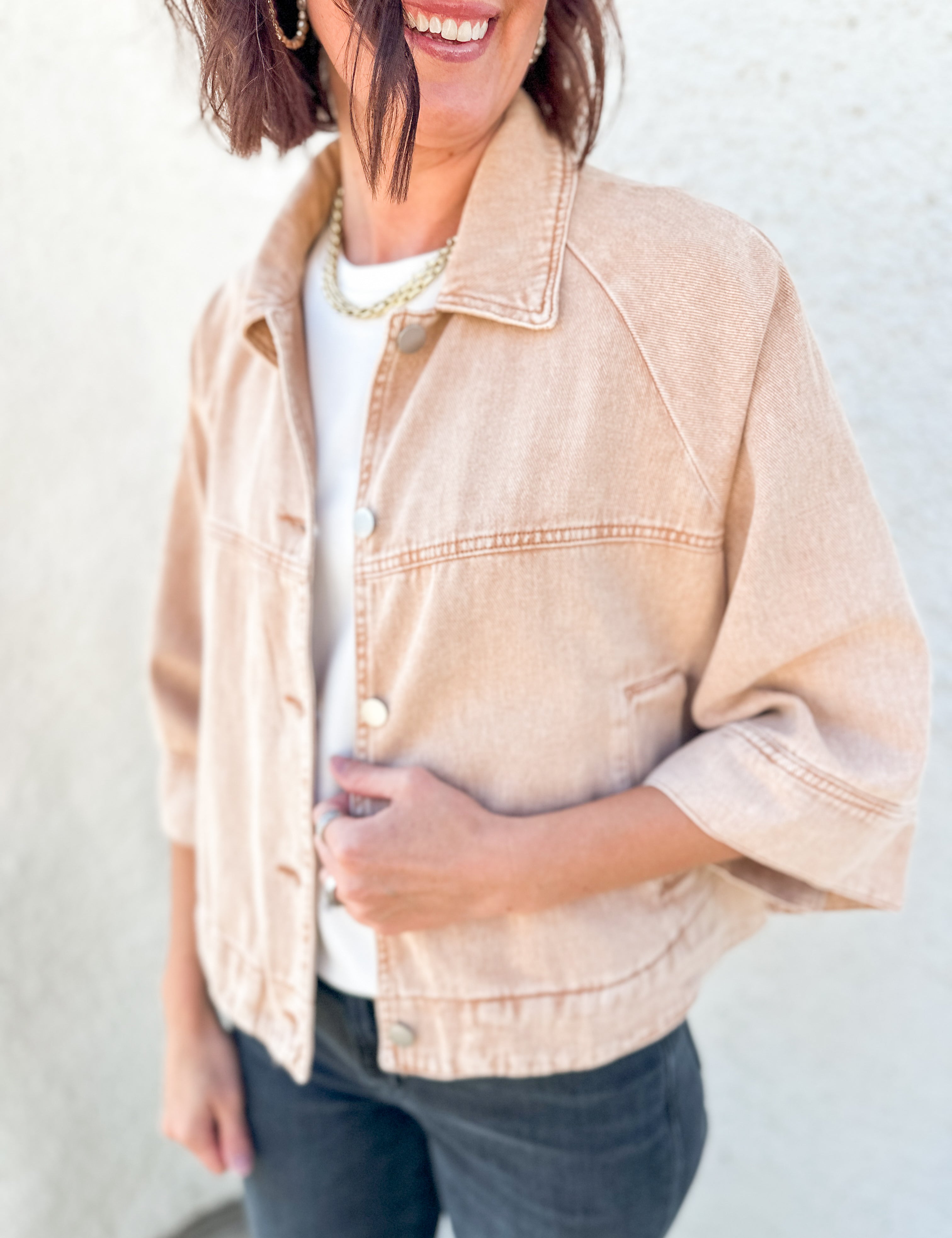 The Blaire Cropped Utility Jacket