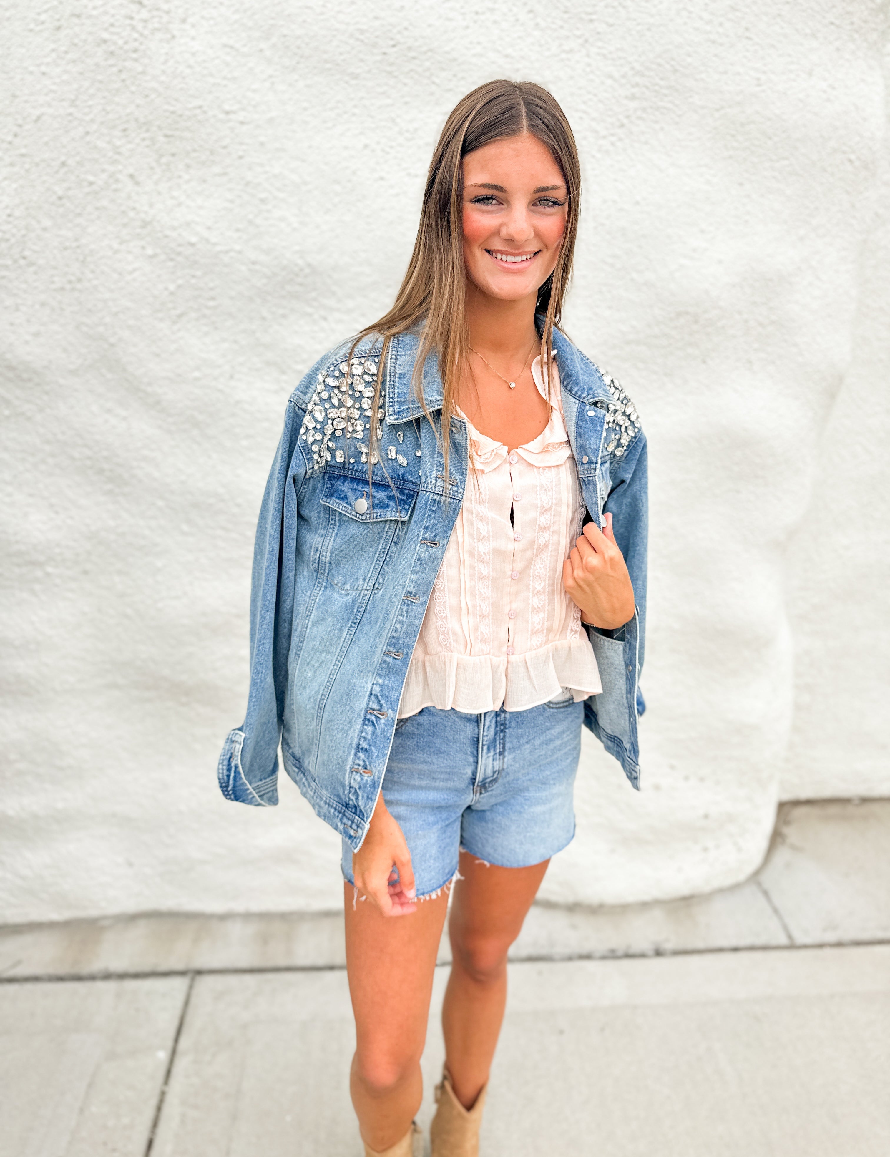 The Janette Embellished Jacket by Dear John