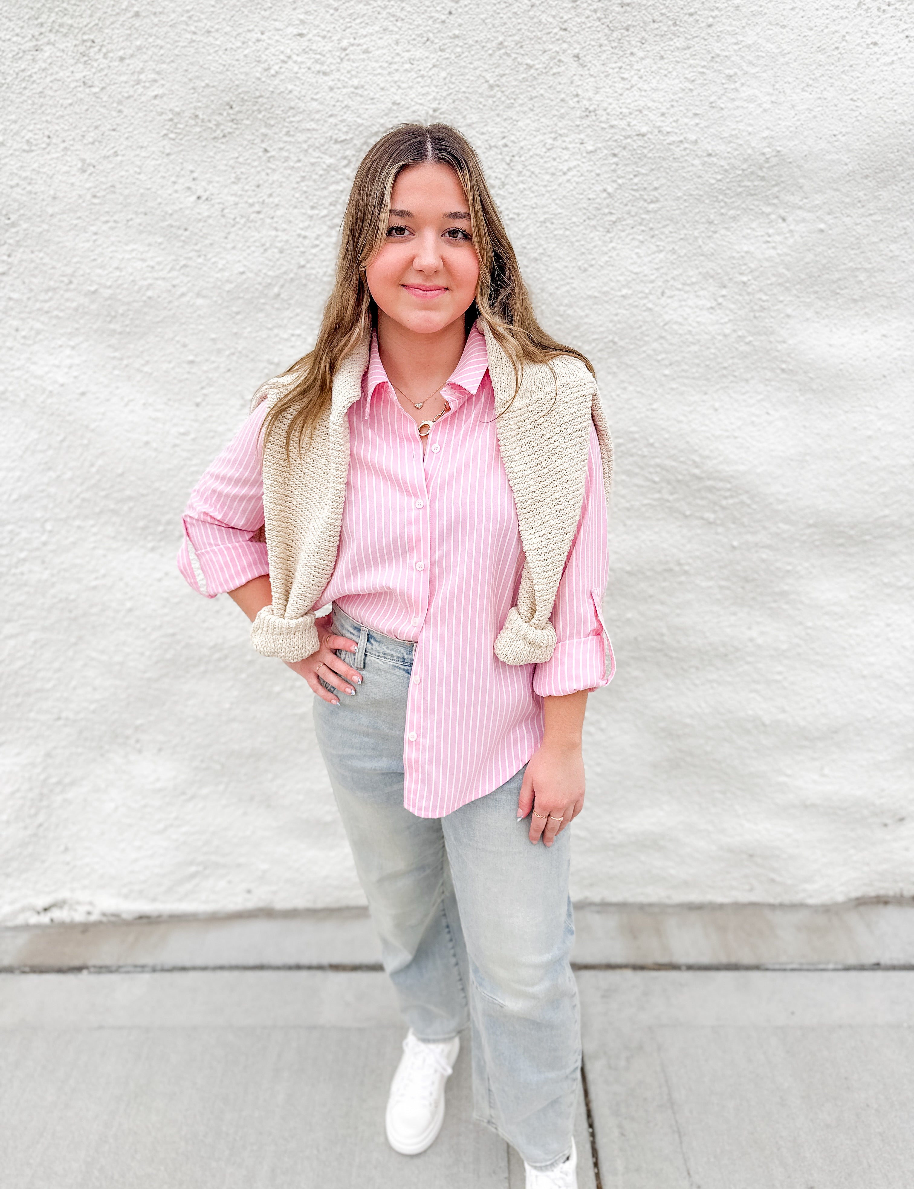 The Jolie Striped Button Down Shirt