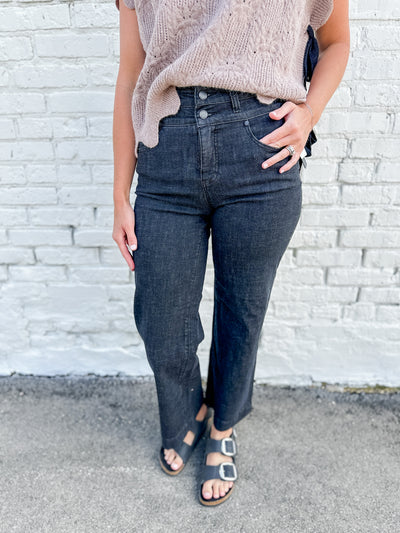 LIVERPOOL Stride High Rise Wide Leg 30 in Inseam