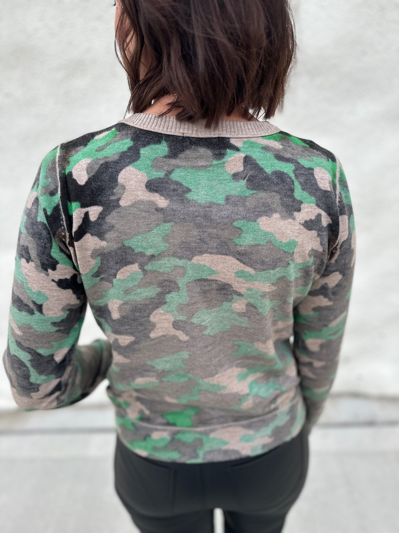 The Erika Camo Cardigan