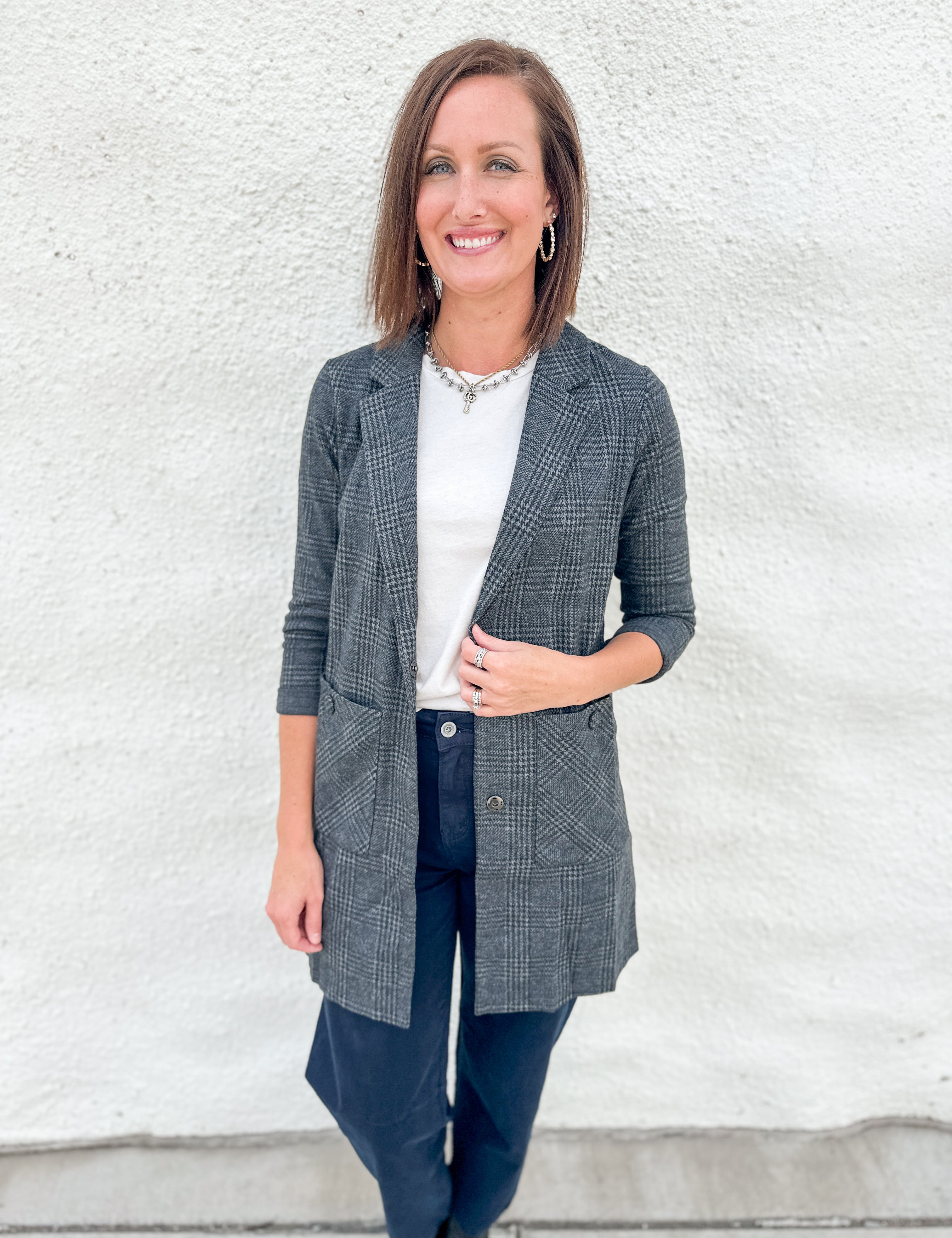 The Emersyn Longline Sweater Blazer