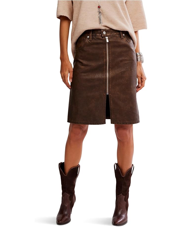 FREE PEOPLE The Sycamore Vegan Midi Skirt