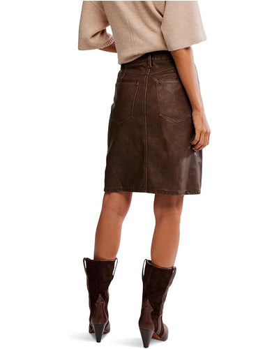 FREE PEOPLE The Sycamore Vegan Midi Skirt