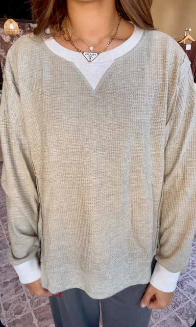 The Madelyn Thermal Crewneck