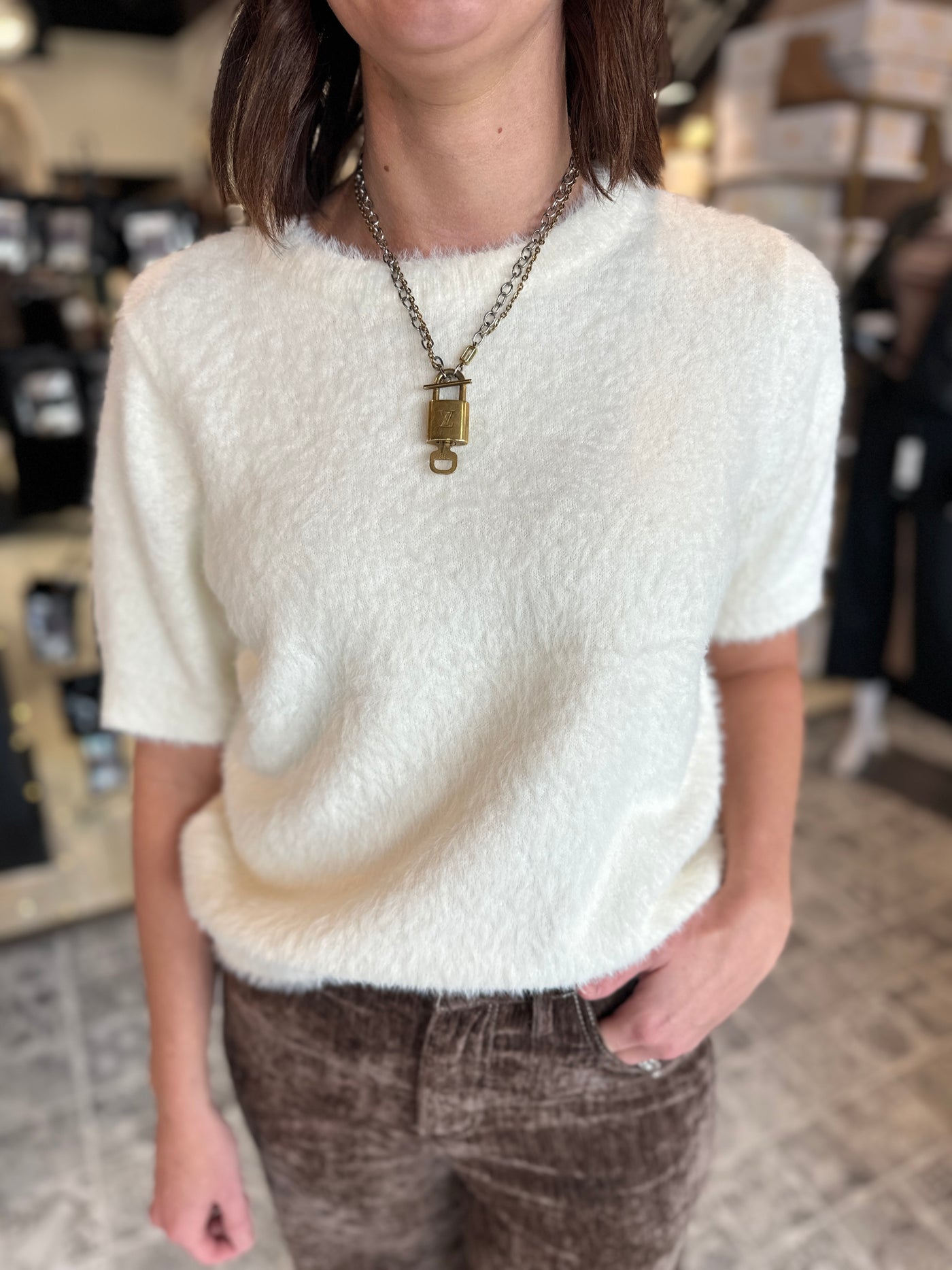 The Yvette Short Sleeve Sweater
