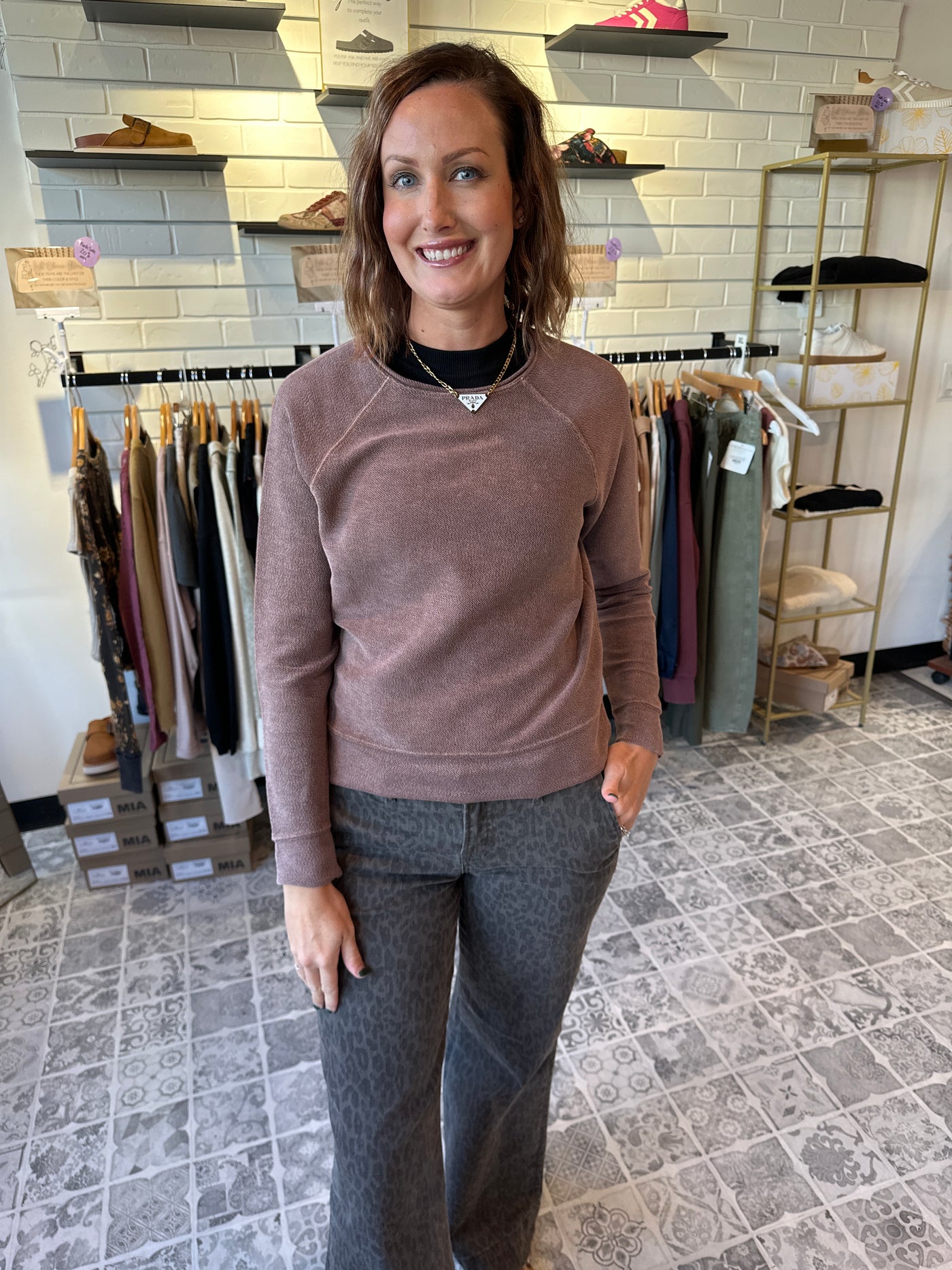 HELLO NITE The Harlow Raglan Sweatshirt