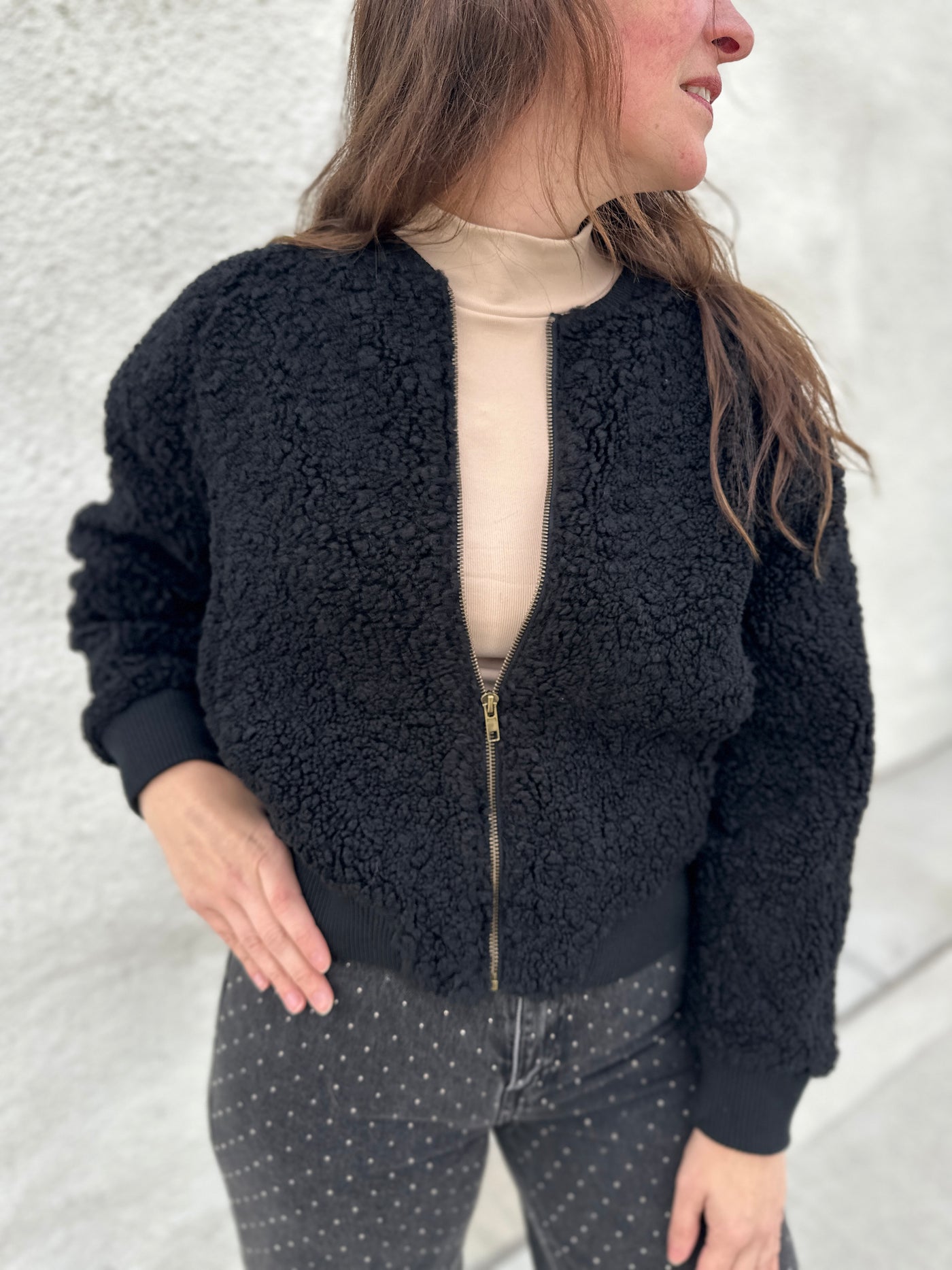 DEAR JOHN The Felicia Sherpa Jacket