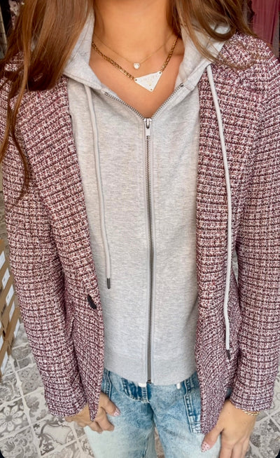 LIVERPOOL The Boyfriend Blazer with Removable Hood