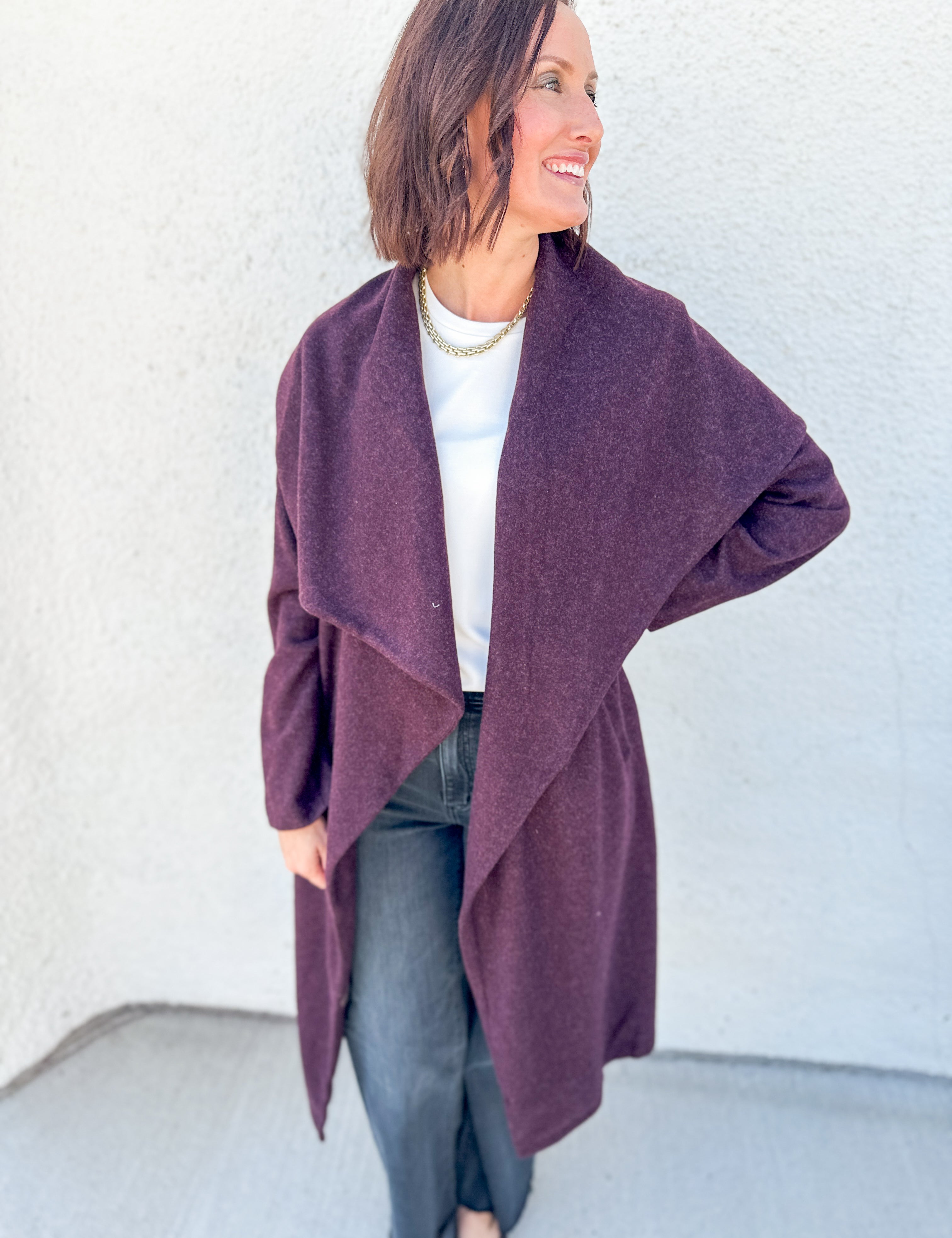 The Merida Shawl Collar Long Coat