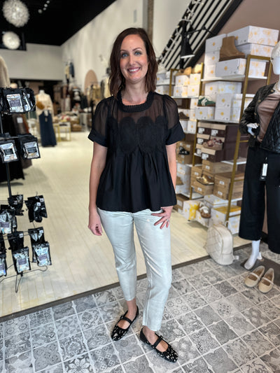 KUT from the KLOTH The Reese High Rise Metallic Ankle Straight