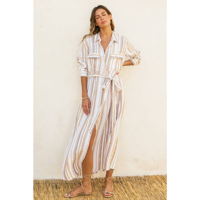 The Malta Maxi Shirt Dress