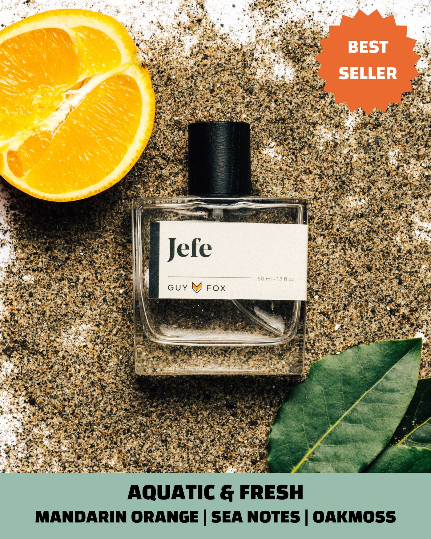 Jefe - Men's Cologne - Mandarin, Sea Notes, Oakmoss