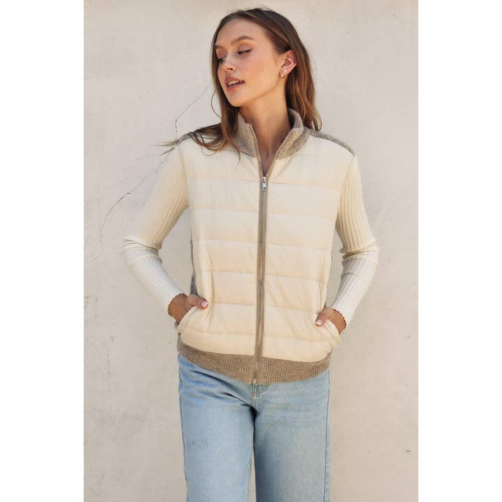 The Ellis Woven Knit Vest