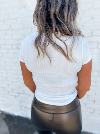 PROJECT SOCIAL T The Julie Scoop Neck Rib Tee