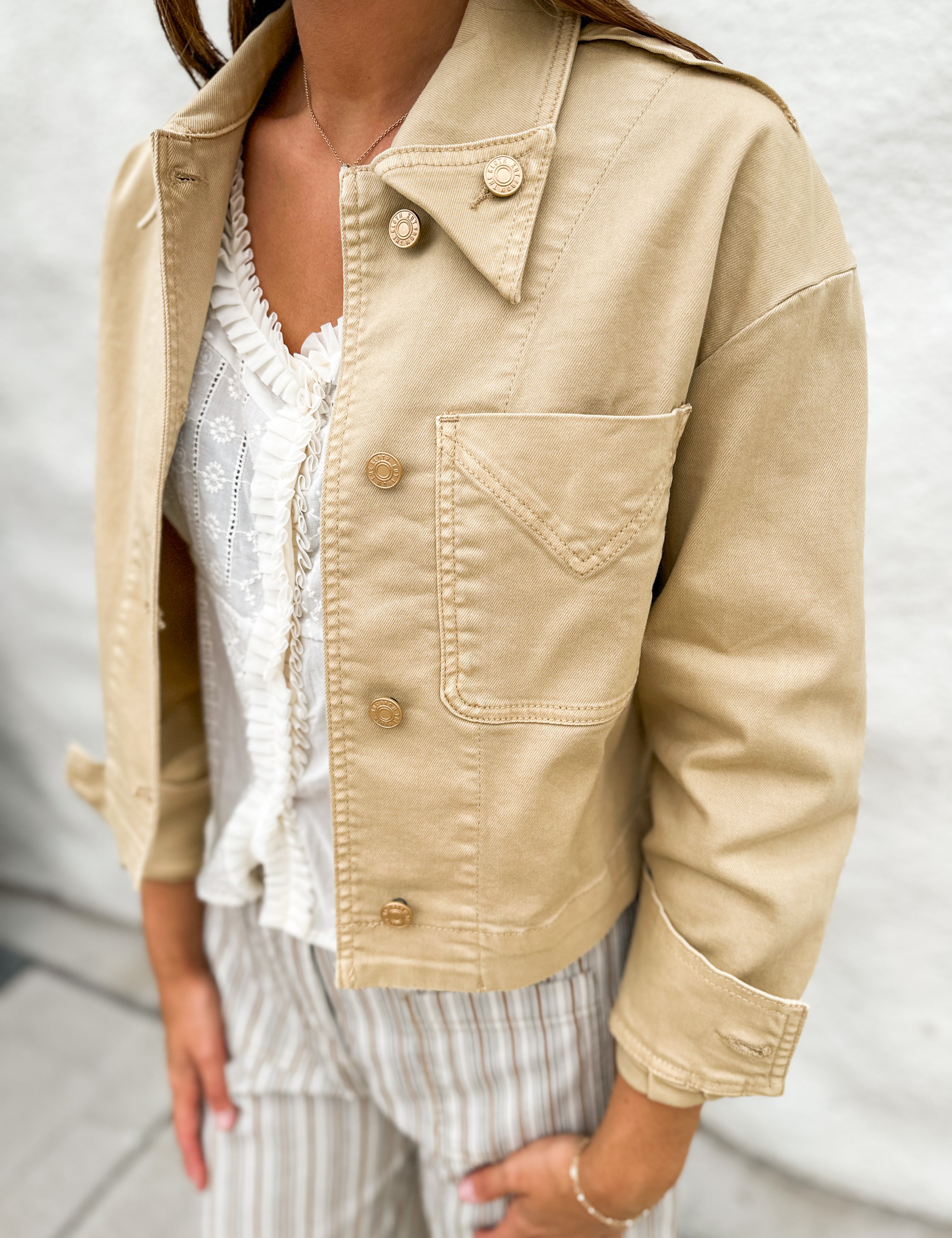 The Camden Button Front Jacket by Kut From the Kloth