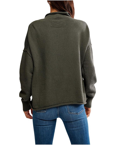 FREE PEOPLE The WTF Torres Roll Neck Sweater