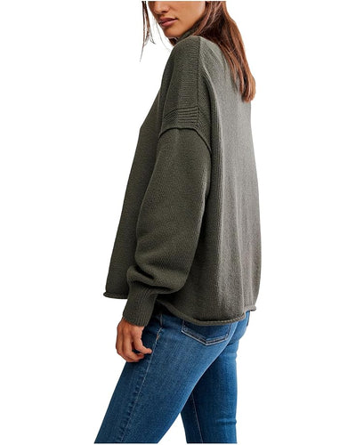 FREE PEOPLE The WTF Torres Roll Neck Sweater