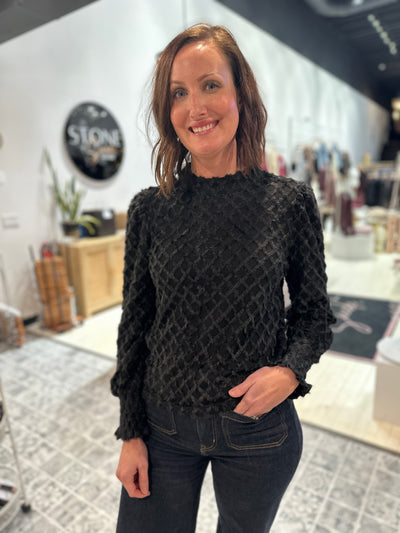 The Karmen Fuzzy Sweater Top