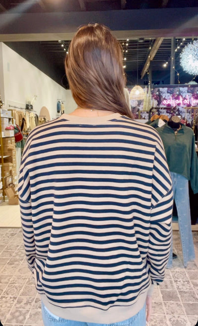 The Brecklyn Striped Sweatshirt