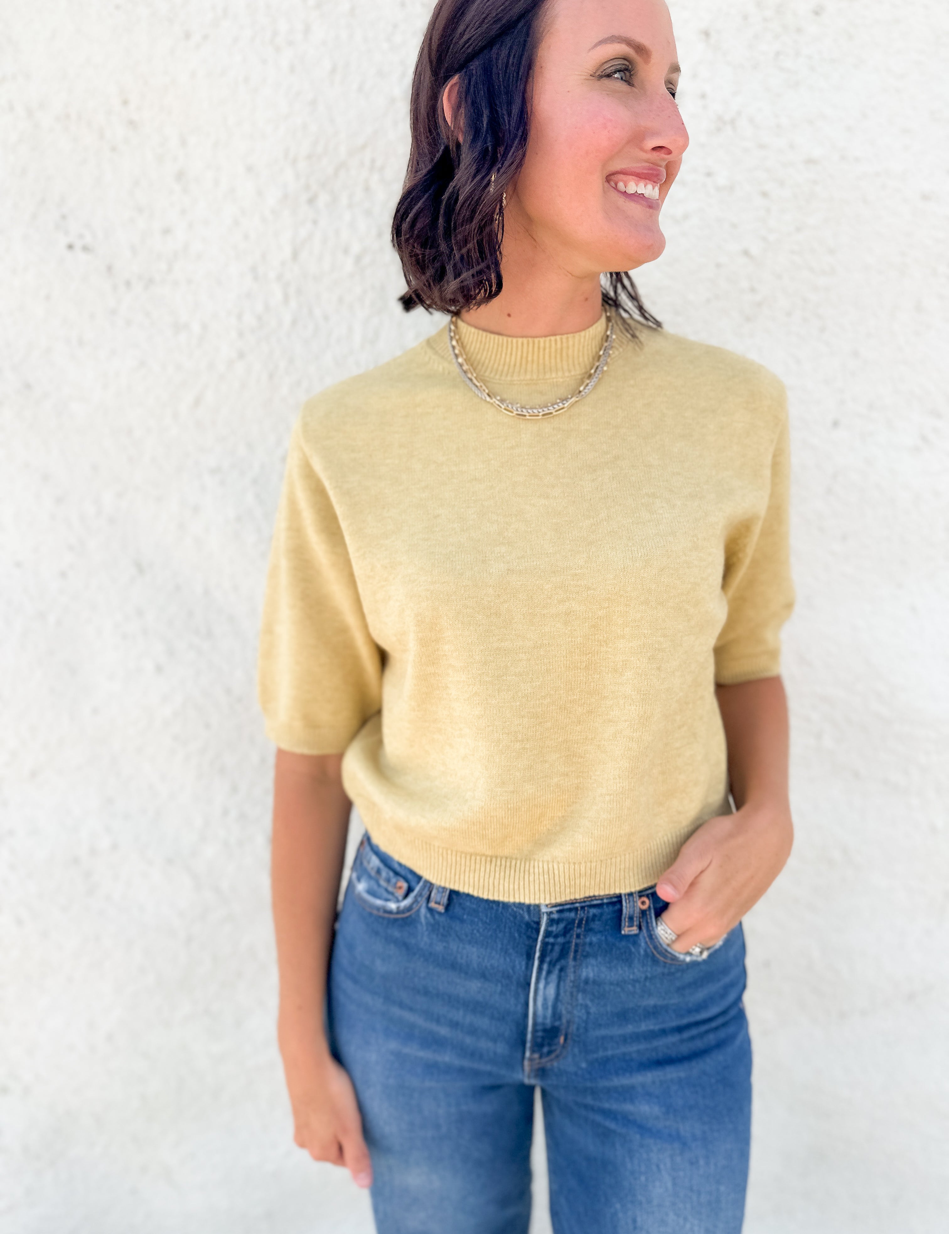 The Lila Short Sleeve Sweater