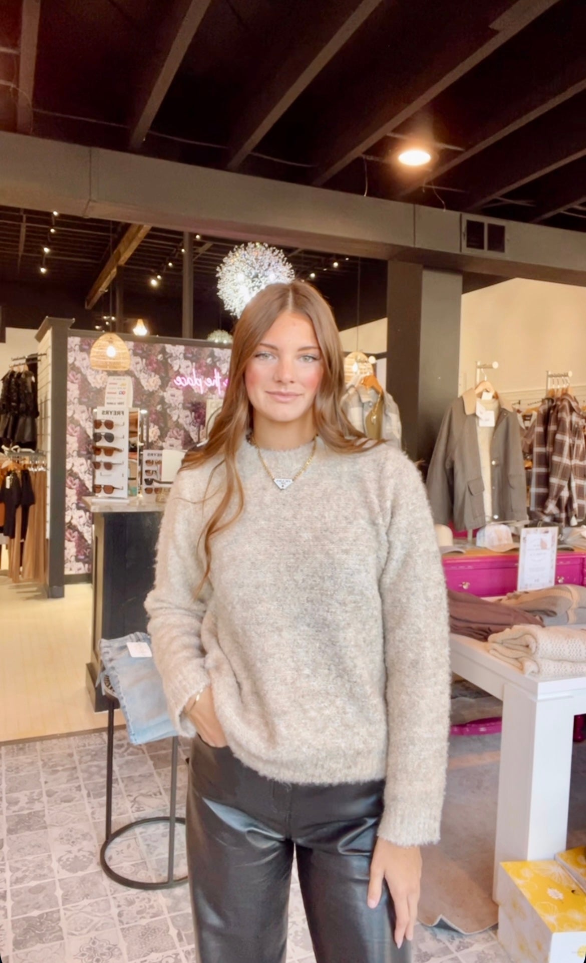 The Janey Heathered Sweater