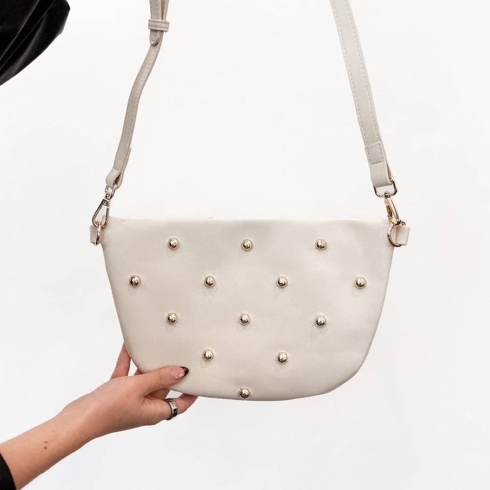 The Chic Gold Studded Westlyn Bum Bag
