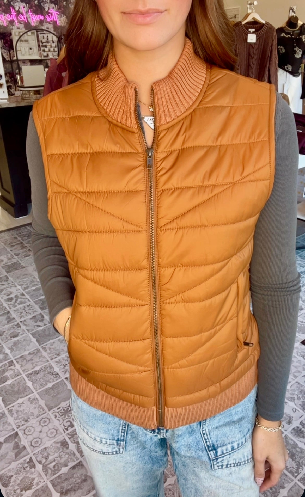 LIVERPOOL The Quilted Sweater Vest